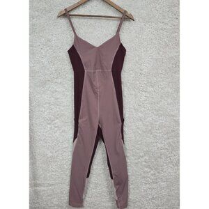 Outdoor Voices Zoom Full Length Bodysuit Womens Medium Pink Stretch